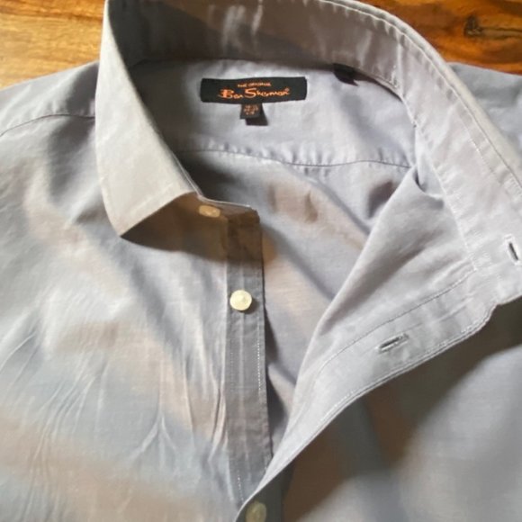 Classic Light Grey Dress Shirt [Ben Sherman] - Picture 2 of 9